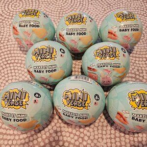 MGA Miniverse Make It Mini Baby Food - LOT OF 8 - NEW/SEALED/UNOPENED